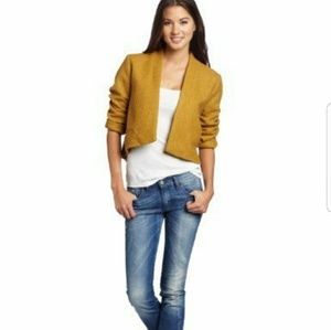 BB Dakota Suki Topaz Yellow Blazer Jacket Sz XS